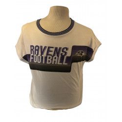 Women's Dolman Striped Short Sleeve T-Shirt