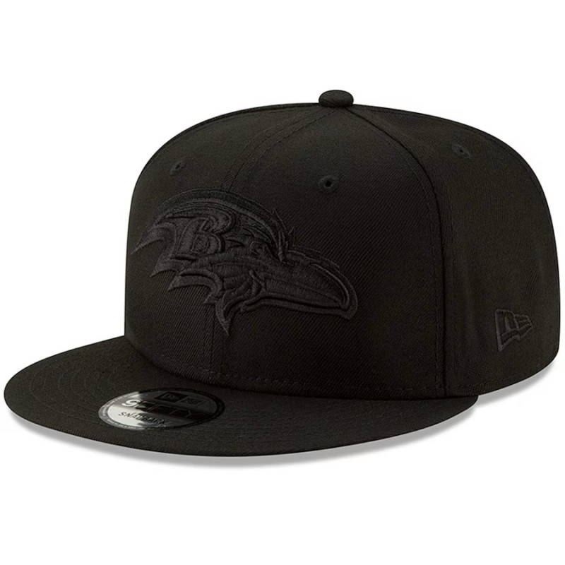 Men's New Era Tonal Black 9Fifty Snapback Cap
